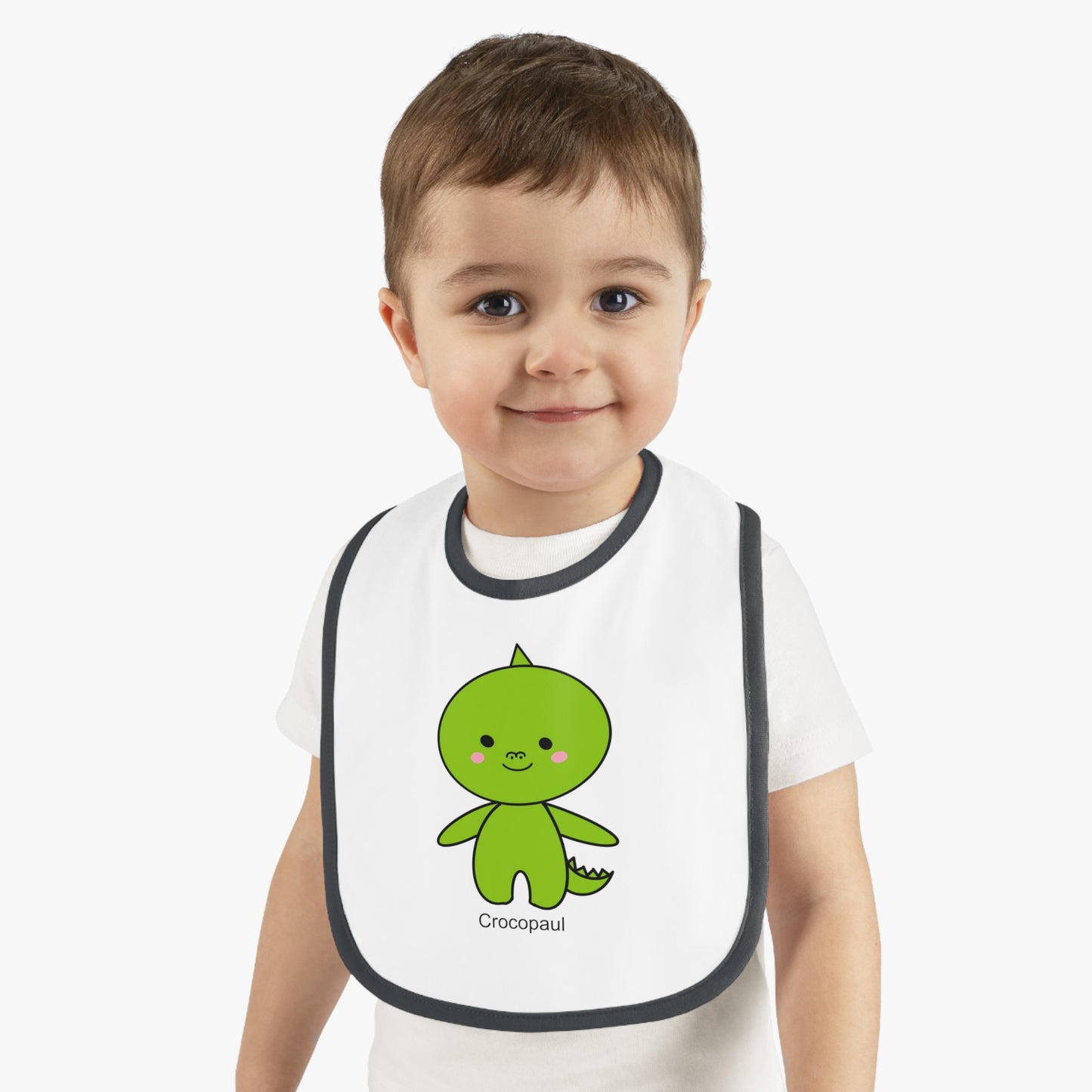 Baby Contrast Trim Jersey Bib